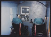 Photograph of Air Force ROTC flight simulator
